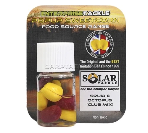 Искусственная плавающая насадка Enterprise Tackle Pop Up SOLAR Squid & Octopus CLUB MIX YELLOW Кальмар Осьминог